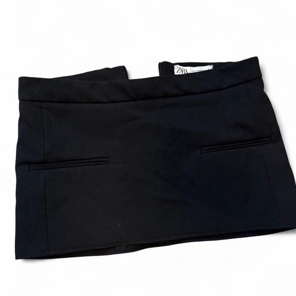 Black micro mini skirt